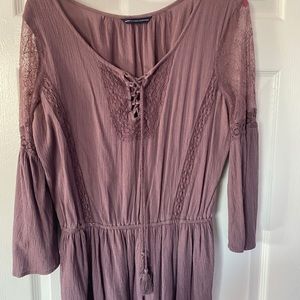 ae purple lace dress